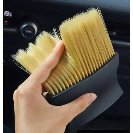 车载内饰扫灰尘软毛刷洗车工具键盘缝隙汽车除尘刷子出风口清洁刷
