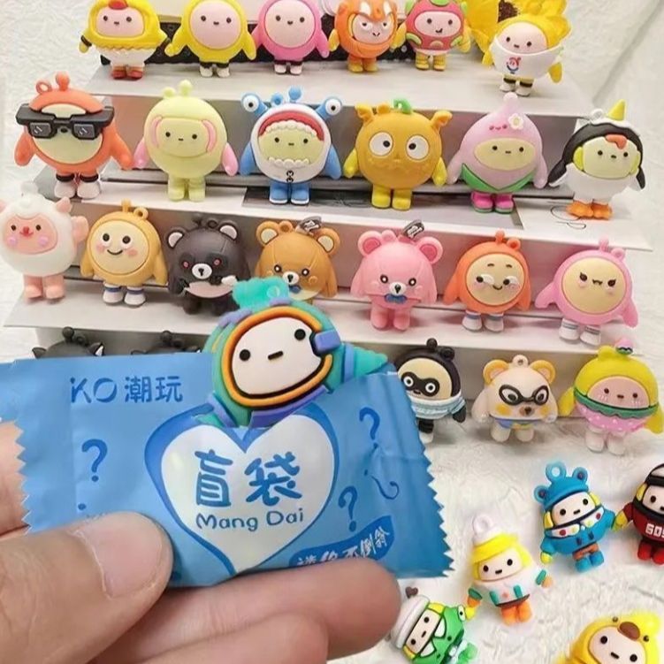 新款卡通公仔盲袋多款迷你儿童可爱卡通玩偶公仔独立包装惊喜礼物