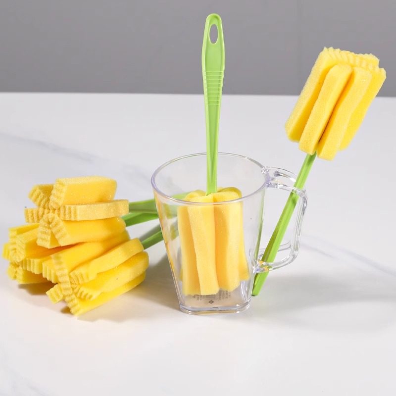 家用厨房海绵刷玻璃杯清洁刷长柄刷长瓶茶杯刷子洗杯刷旋转海绵刷,家庭/个人清洁工具,杯刷/瓶刷,淘宝优惠券,粉丝福利购,淘宝优惠卷