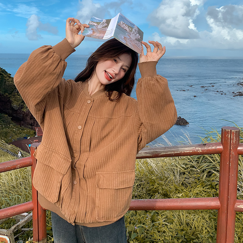 有货，春款磨毛工艺学院风棒球服外套2C355-9002-P155-K248,女装短外套,2C355