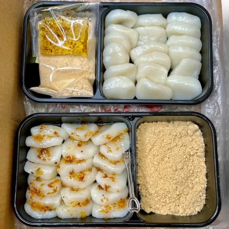 【开盒即食】糯叽叽红糖糯米糍粑手工桂花沾粉麻糍年糕麻薯小吃