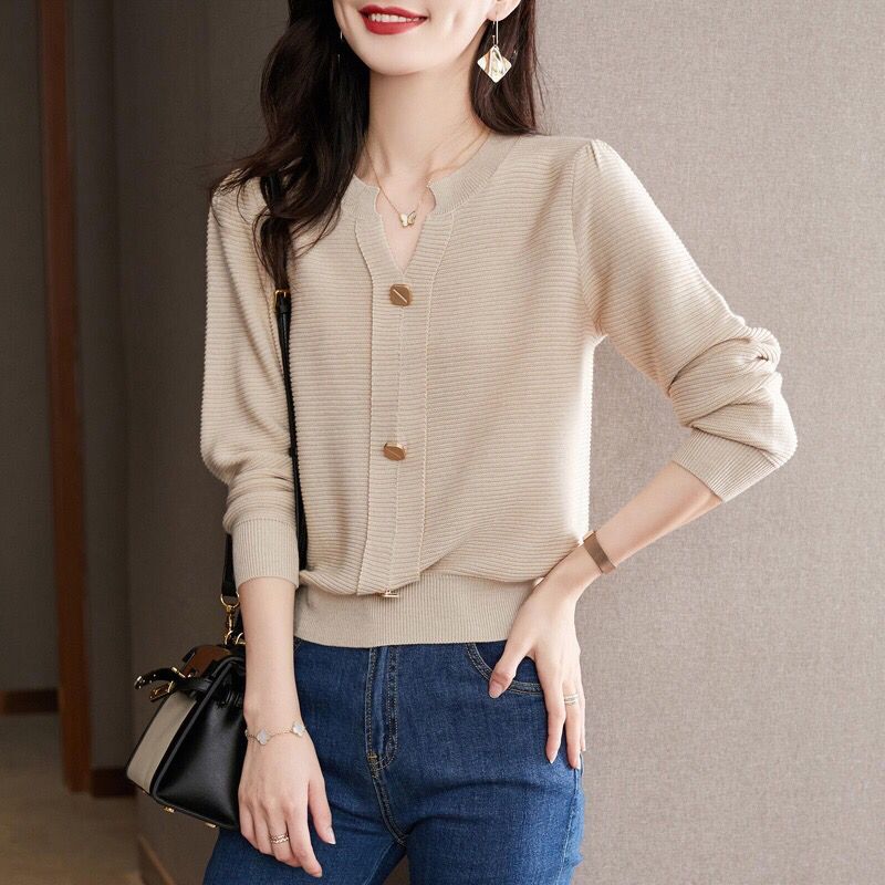 商场同款2025时尚宽松休闲毛衣女