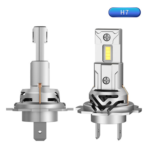 汽车led大灯H4H7灯泡超亮前无线远近光一体1:1尺寸卡座插头专用