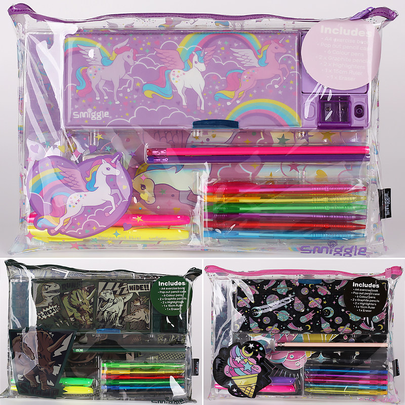 SPOT AUSTRALIAN SMIGGLE 문구 세트 초등학생 펜 상자 연필 볼펜 일기 자 선물 팩