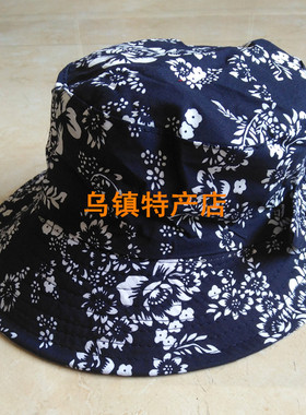 乌镇特色印花布夏季民族风太阳帽