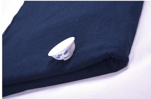 乌镇纯棉蓝印花布料手工蜡染毛蓝布老粗布草木染服装裙子裤子面料
