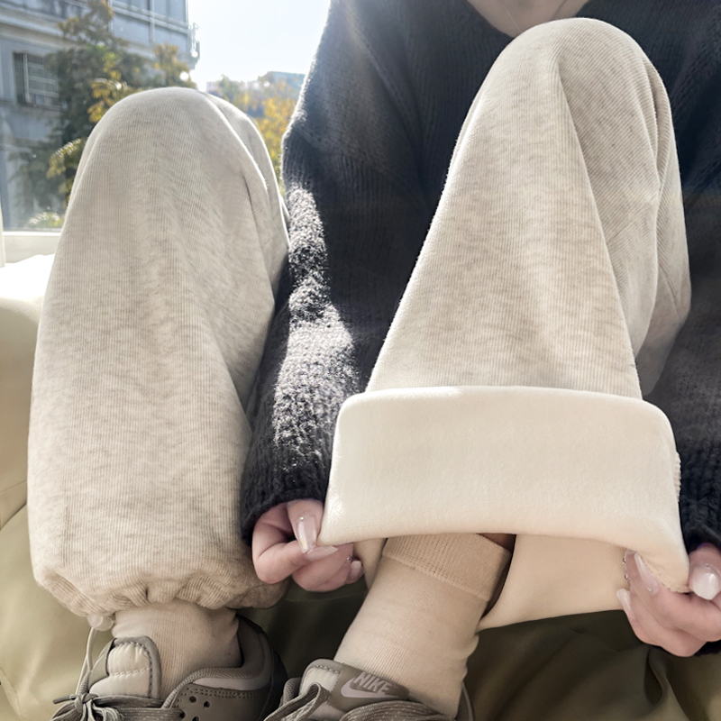 秋冬季长裤运动裤百搭宽松高腰