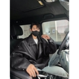 痞帅外套男立领皮衣高街潮牌港风日系风韩版潮流宽松夹克B120P75，男装夹克，电商D256-2(原A064-2)