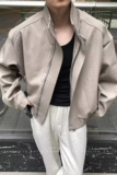 痞帅外套男ins高街潮牌港风日系原宿风韩版潮流宽松夹克J1233P75，男装夹克，电商D256-2(原A064-2)