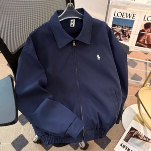 春秋痞帅外套男ins高街潮牌刺绣美式韩版潮流宽松夹克nb69 p70图片