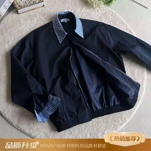 秋痞帅外套男ins高街潮牌港风日系风韩版潮流宽松夹克 B140 P65图片