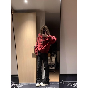 新款舞台表演青少年潮流男休闲男士紧身拉链拼接皮裤子NB340 P75图片