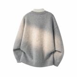 灰色亨利领美式高街毛衣假两件慵懒风内搭打底针织衫NB332P75，男装T恤，电商D256-2(原A064-2)