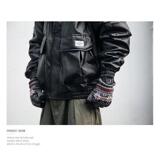 春秋痞帅外套男高街潮牌皮衣夹克韩版潮流宽松夹克NB86P65，男装夹克，电商D256-2(原A064-2)