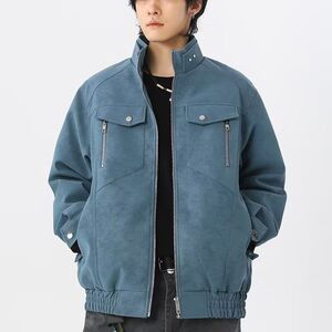 痞帅外套男ins高街潮牌港风日系原宿风韩版潮流宽松夹克k131 p90图片