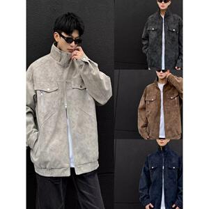 秋痞帅外套男高街潮牌港风日系原宿风韩版潮流宽松夹克PJ13 P90图片