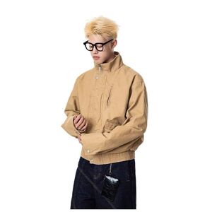 秋痞帅外套男高街潮牌港风日系原宿风韩版潮流宽松夹克K577 P90图片