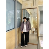 美式复古拼接仿皮炒色拉链夹克雅丹风外套cleanfit外套NB162P70，男装夹克，电商D256-2(原A064-2)