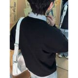 圆领毛衣针织衫潮牌帅气秋冬打底衫修身上衣MM37P35特加绒45特，男装T恤，电商D256-2(原A064-2)