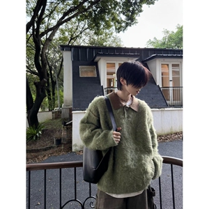 针织衫毛衣男女简约秋冬款设计感情侣小众套头毛线衣NB256 P65图片