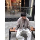 痞帅外套男ins高街潮牌港风日系原宿风韩版潮流宽松夹克J1233P75，男装夹克，电商D256-2(原A064-2)