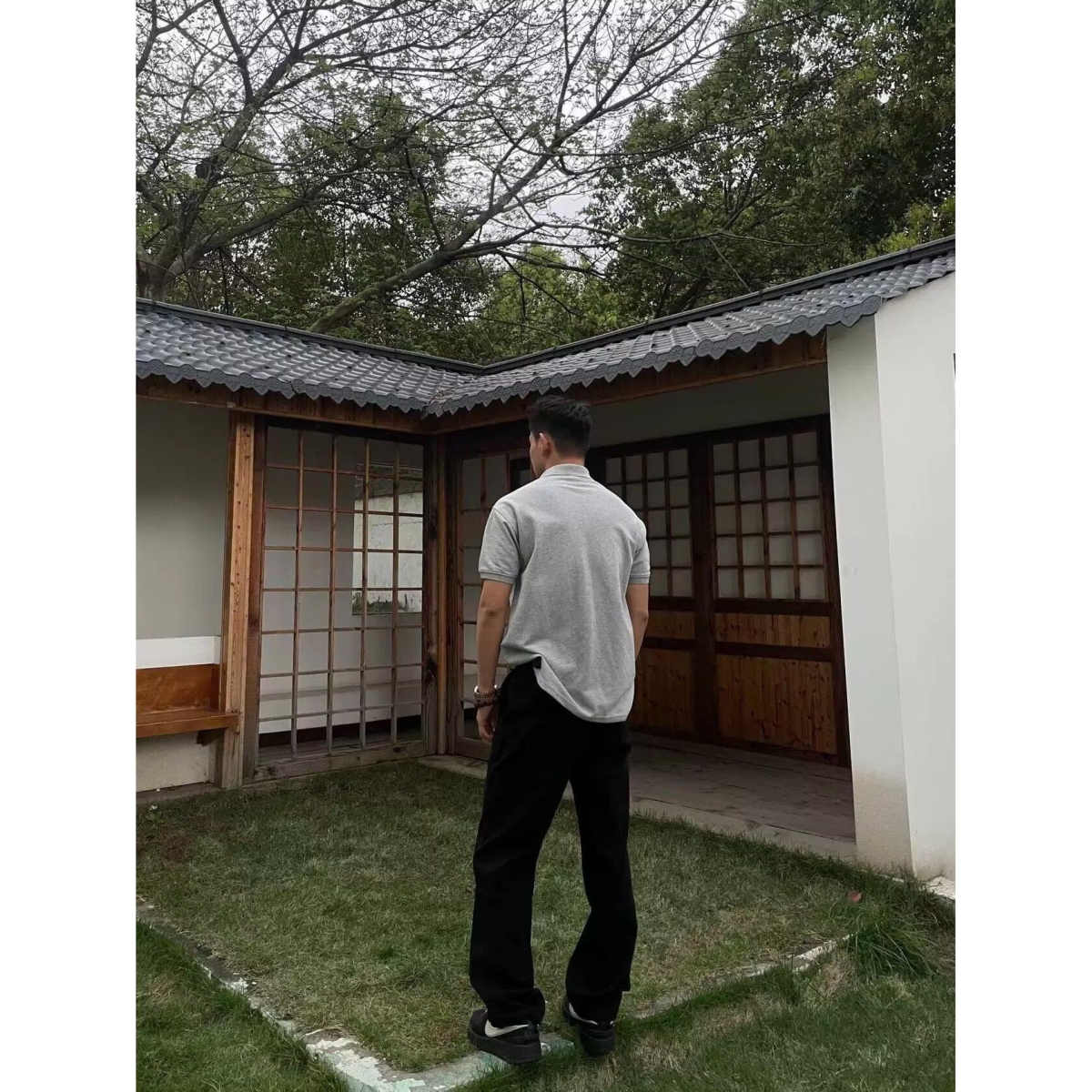 美拉德棕色美式高街cleanfit微喇裤潮牌宽松阔腿休闲裤NB185P50，男装休闲裤，电商D256-2(原A064-2)