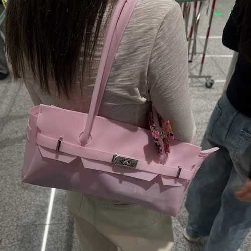 正版韩国deinet果冻包小众设计果冻包女腋下包大容量百搭单肩