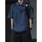 短袖 复古半袖 POLO衫 男夏季 宽松百搭显瘦休闲T恤 300斤大码 薄款 男装