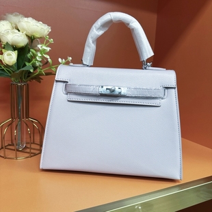 2025新款凯莉二代掌纹牛皮手提包单肩斜挎包铂金包女