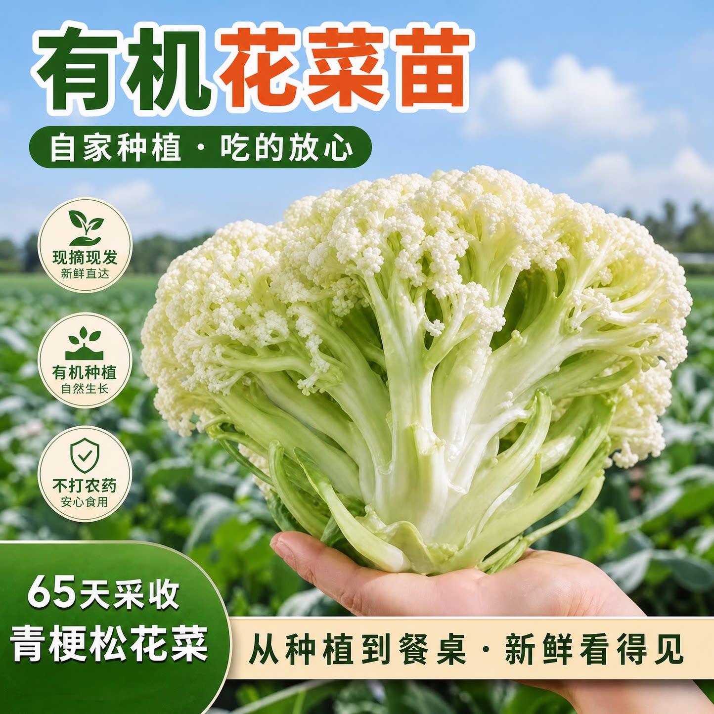 花菜苗有机白花菜秧苗大白菜西兰花包菜秧苗蔬菜秋冬耐寒蔬菜秧苗