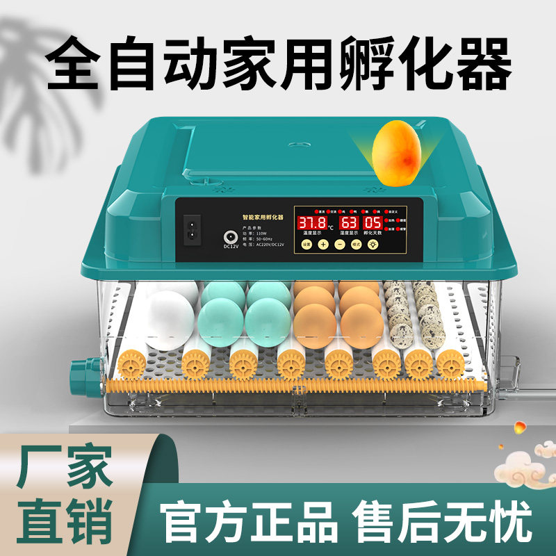 孵化器全自动家用小型智能鹦鹉孵蛋器小鸡鸭鹅鸽子鸟孵化箱孵化机 - 实物图