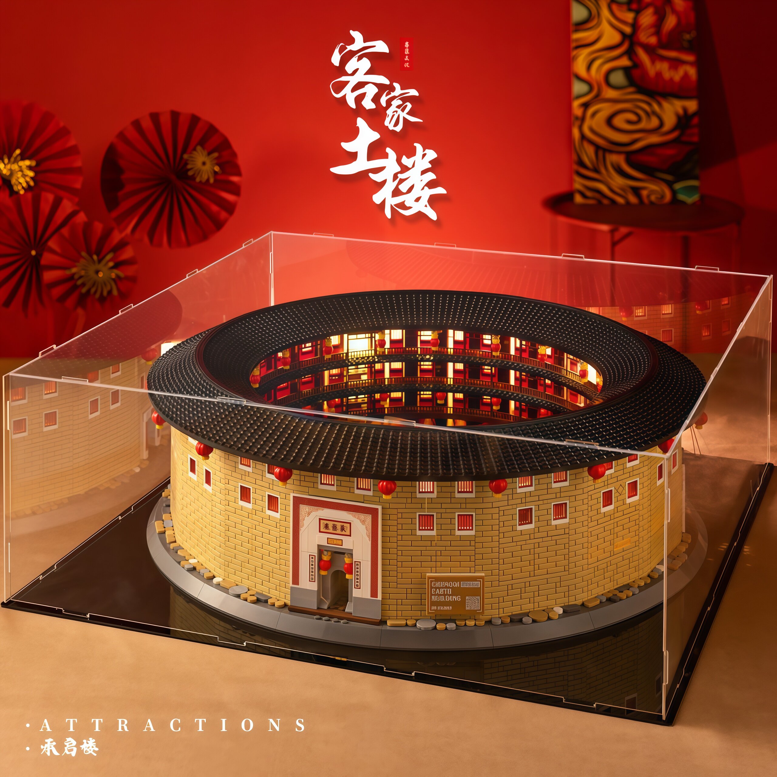 2025新款万格中国建筑积木黄鹤楼滕王阁故宫建筑模型益智拼装玩具图片