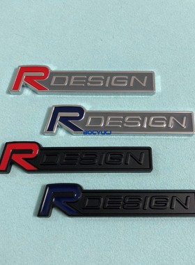 RDESIGN车贴适用于沃尔沃XC60S60V60叶子板金属装饰贴 改装尾标贴