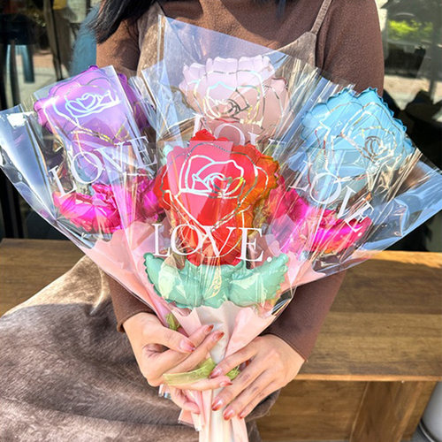 520气球装饰玫瑰花手持花束礼品