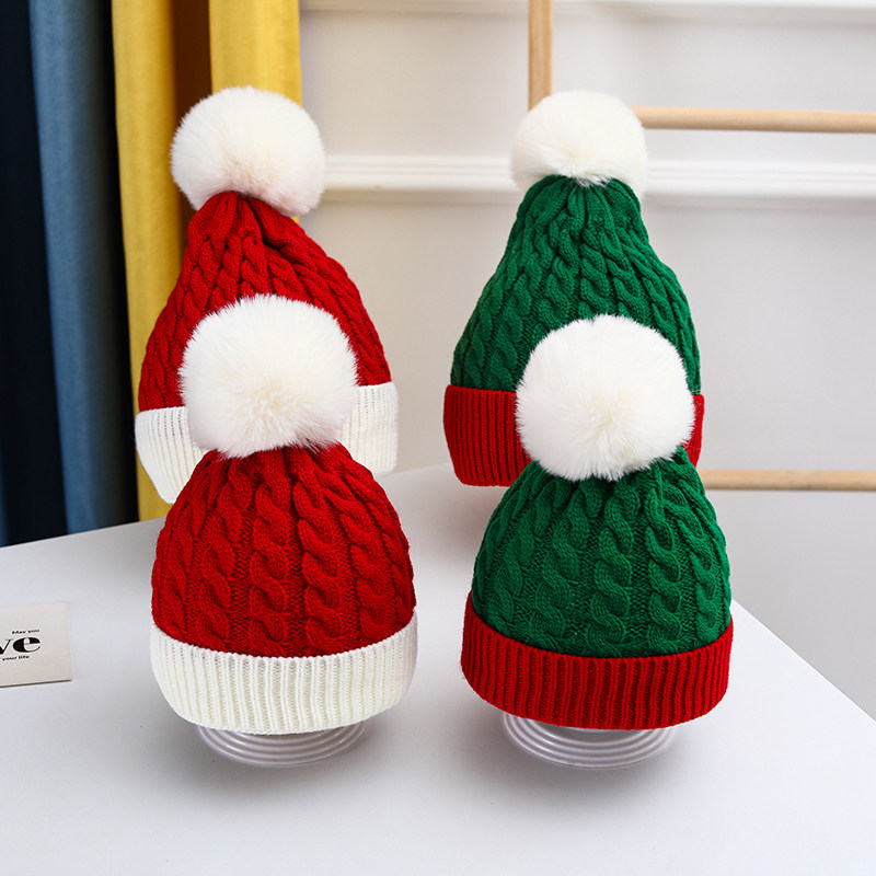婴儿帽子秋冬季可爱萌宝男宝宝毛线帽圣诞保暖护耳女童小孩亲子帽,童装/婴儿装/亲子装,帽子,淘宝优惠券,粉丝福利购,淘宝优惠卷