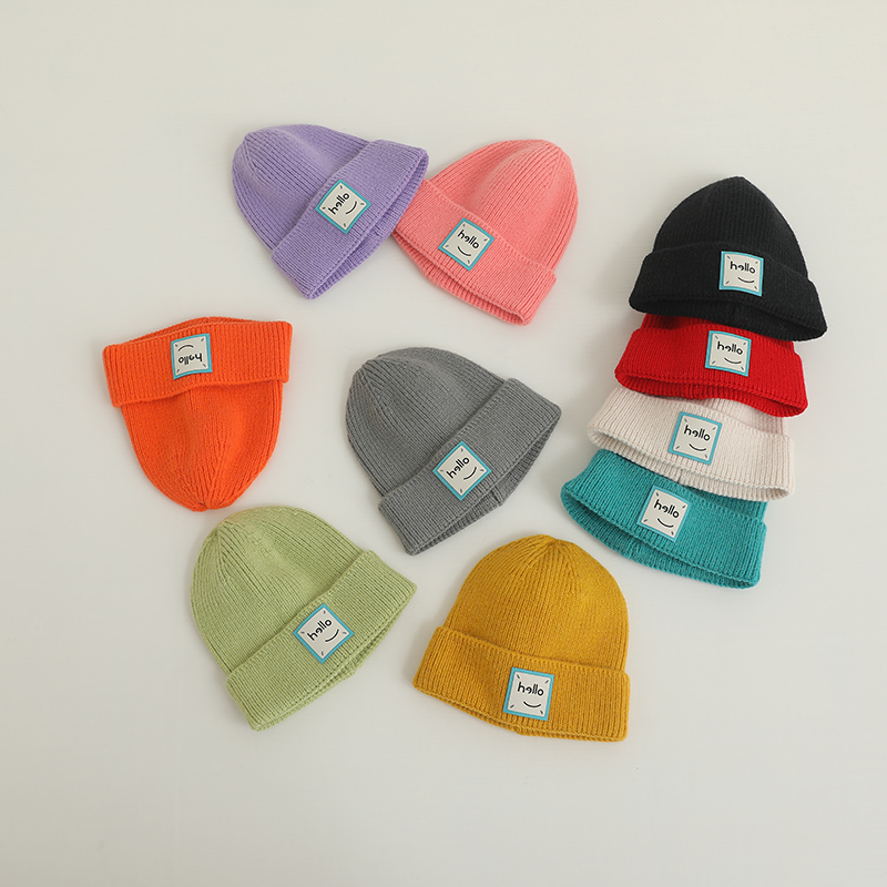 清仓宝宝毛线帽婴儿帽子秋冬季男童女童针织帽儿童套头帽瓜皮冷帽