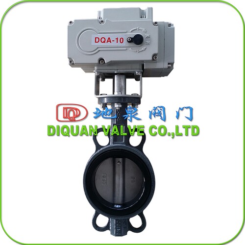 D971X-10电动铸铁对夹蝶阀 开关型220v