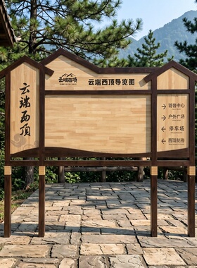 定制户外公园导向牌介绍牌指示牌