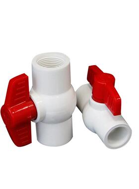 pvc球阀开关 4分6分1寸螺口平 4分口阀门20 25 32 40063 75 1105