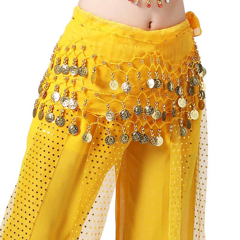 新款儿童肚皮舞腰链88币腰链练习吊币腰带三层腰链印度舞蹈表演女