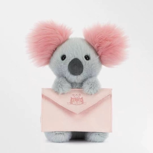 英国Jellycat萌趣情人节系列信使考拉毛绒 治愈 玩偶 公仔520礼物