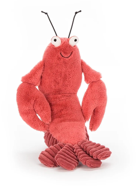 英国Jellycat趣味龙虾拉里趣味玩偶毛绒玩具生日礼物龙虾拉里新品