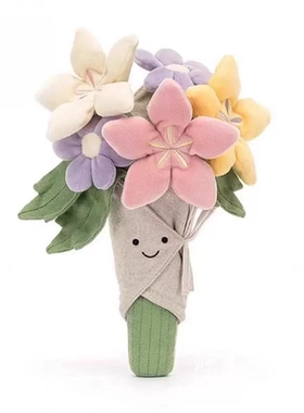 英国Jellycat手捧花玩偶花束毛绒玩具摆件公仔娃娃表白生日礼物