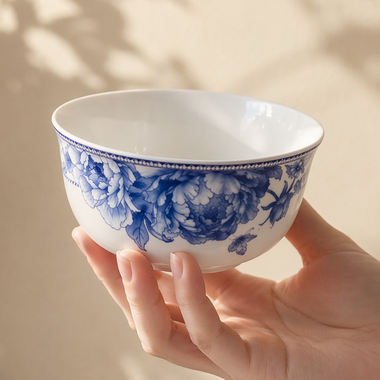 碗家用景德镇陶瓷青花瓷釉下彩图片
