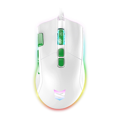 森松尼有线usb8键全新RGB发光宏