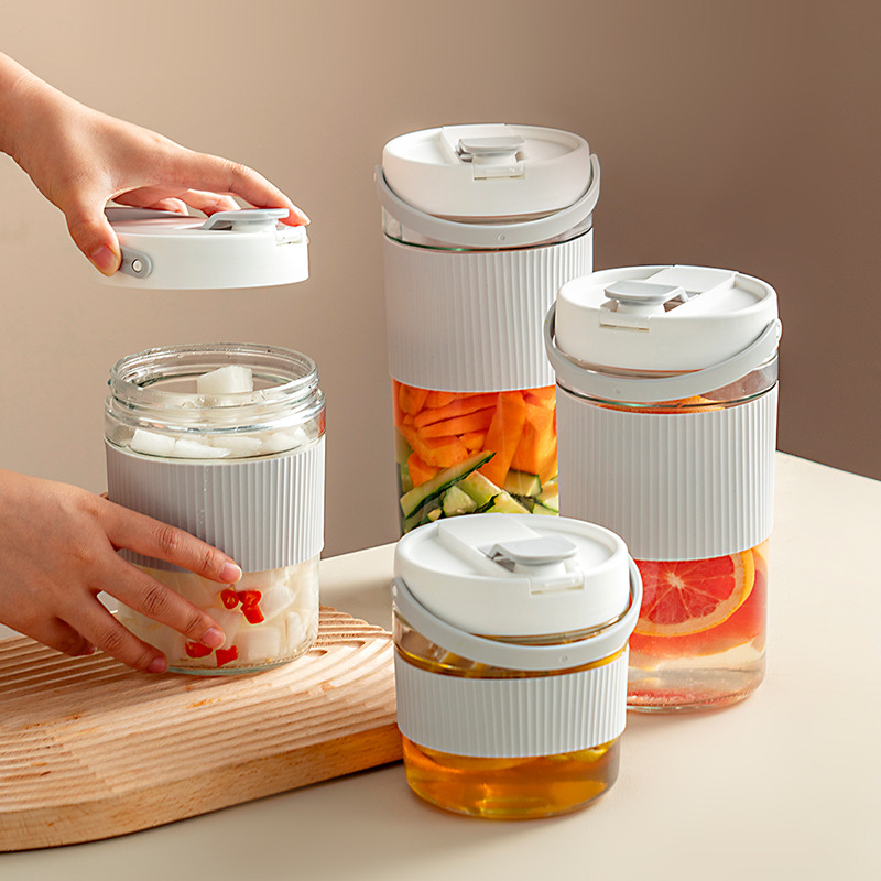 onlycook厨房透明玻璃泡菜坛子