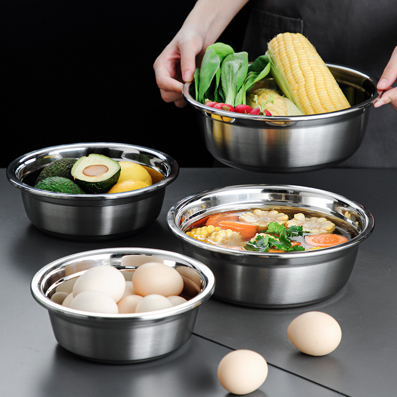 onlycook食品级304不锈钢盆套装