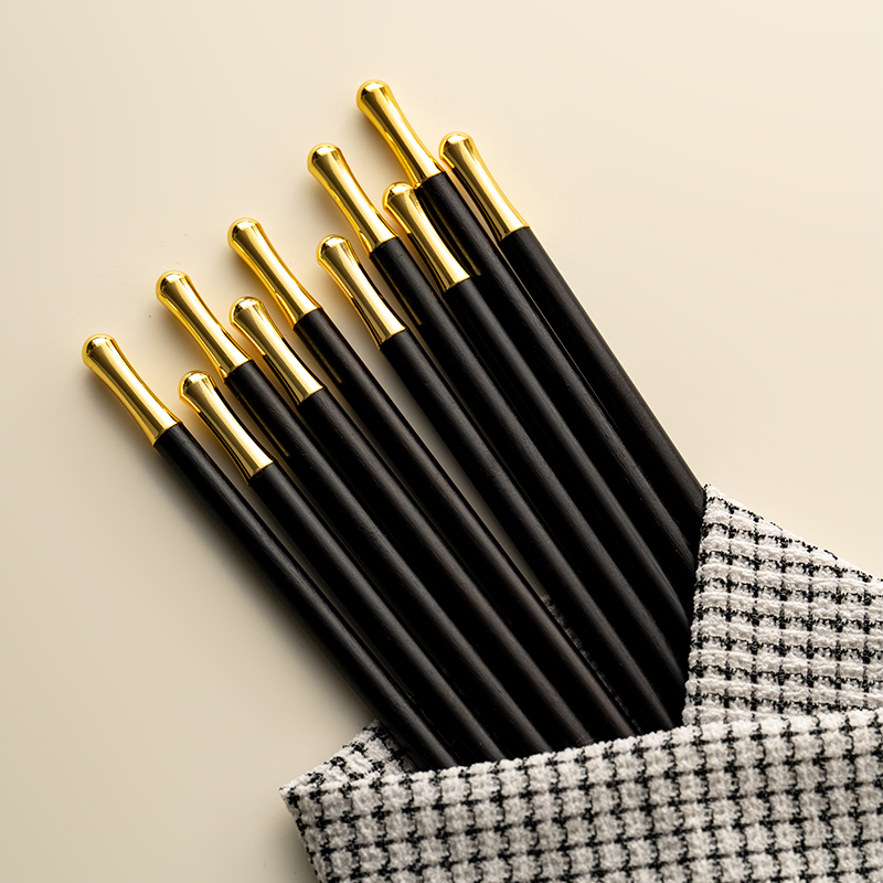 onlycook高档黑檀木筷子高颜值