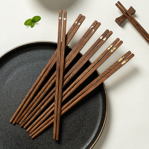 onlycook鸡翅木筷子一人一筷实木