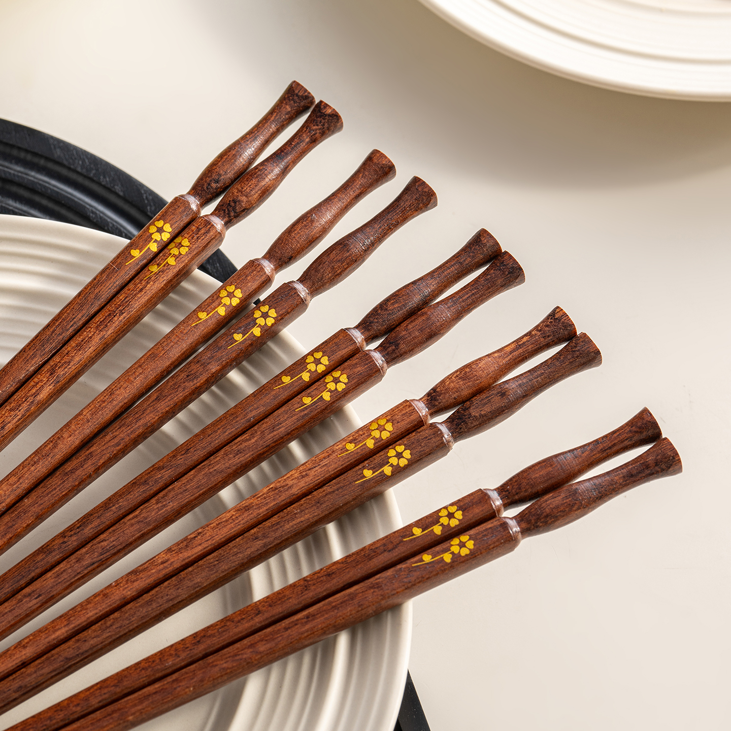 onlycook新中式马拉斯木筷子新款